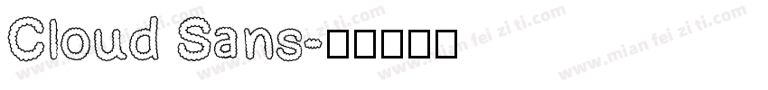 Cloud Sans字体转换